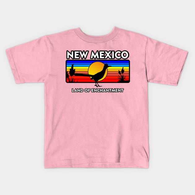 New Mexico Land Of Enchantment Kids T-Shirt by Carlosj1313